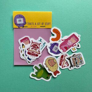 "That's a lot of stuff" - mini vinyl sticker pack for journaling